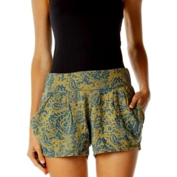 Free People Pants - Free People Boho Paisley Print Shorts
